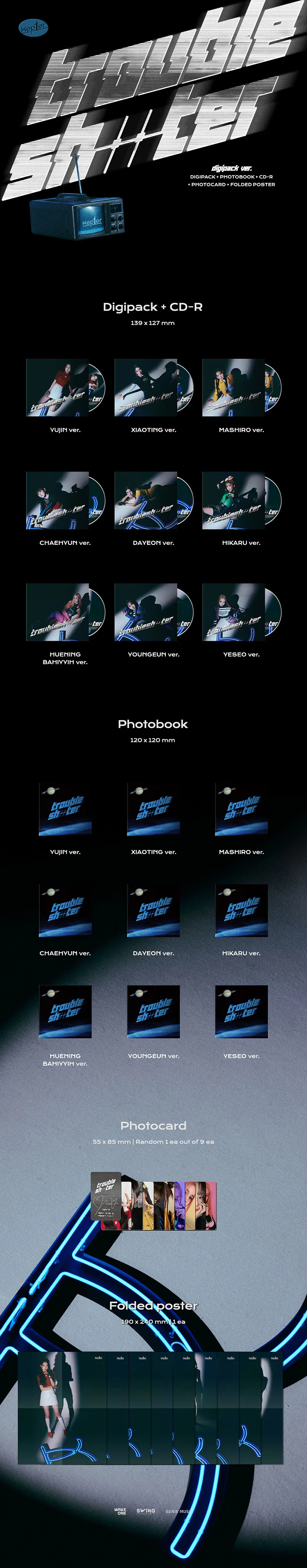Kep1er - TROUBLESHOOTER (Digipack version) (3rd Mini Album